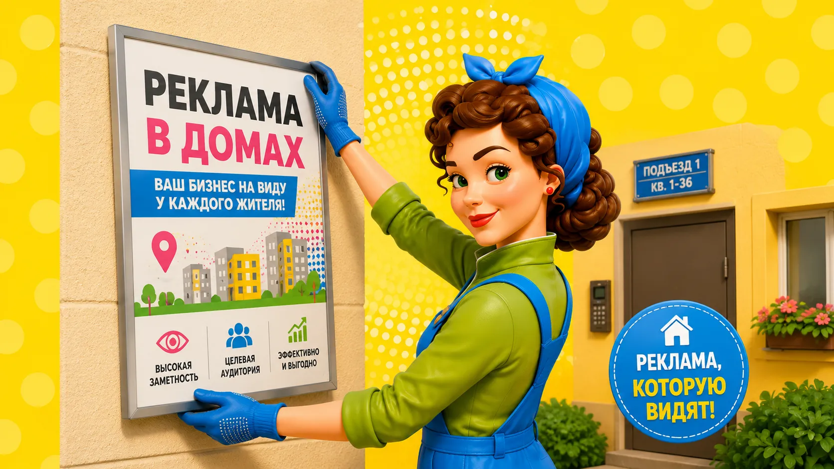 Реклама в домах